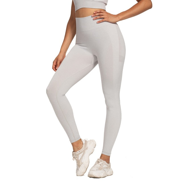 Women High Waist Sports Breathable Leggings