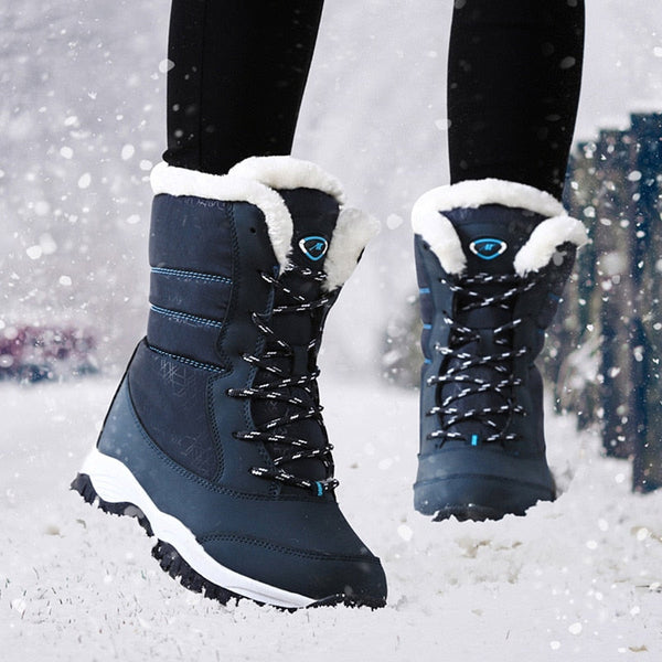 Women Winter Plush Snow Waterproof Ankle Boots